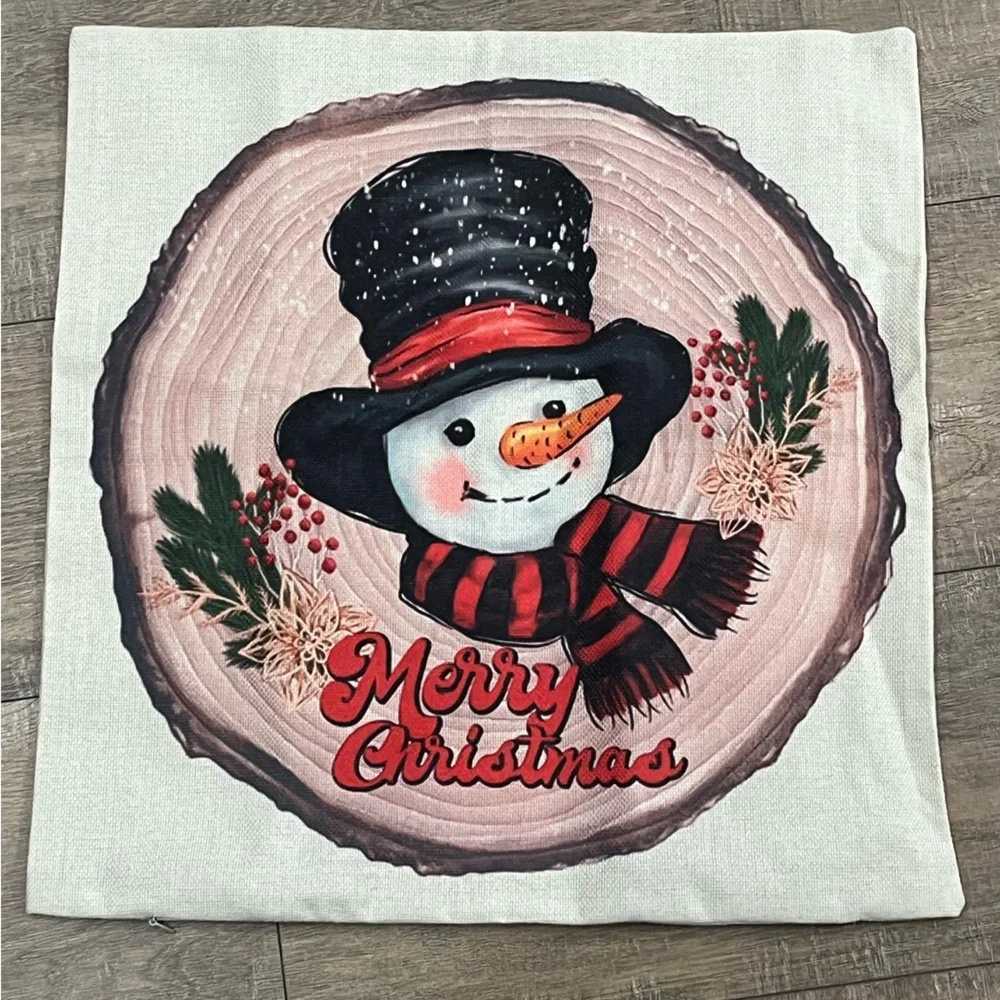 Clearance ~Festive Holiday Pillow Cover - Red and White 🎄🆕🎄⭐️A 2 for $14 Item⭐️